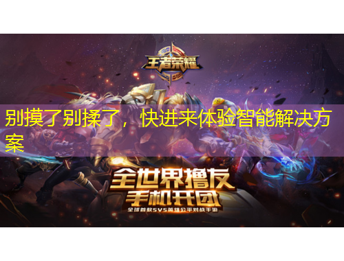 别摸了别揉了，快进来体验智能解决方案